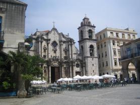 Ostrov Kuba - katedrála ve městě Havana