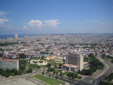 Ostrov Kuba s městem Havana